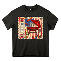 Asphalt red white and bbq usa flag Heavy Core Tee - TumblerDesignByShophia