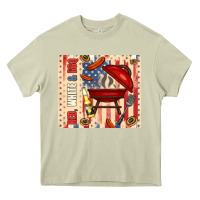 Mossy red white and bbq usa flag Heavy Core Tee - TumblerDesignByShophia