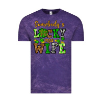 Cloud Purple St. Patrick's Somebody’s lucky ass wife Vintage Tee - OliviaCreatesArt