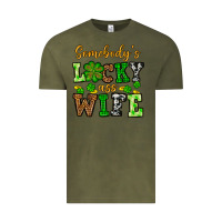 Vintage Olive St. Patrick's Somebody’s lucky ass wife Vintage Tee - OliviaCreatesArt