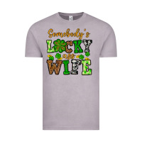 Vintage Zinc St. Patrick's Somebody’s lucky ass wife Vintage Tee - OliviaCreatesArt