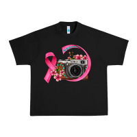 Black floral cancer ribbon vintage camera Urban Heavy Tee - FaDigitalArtStudio