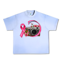 Grape Ice floral cancer ribbon vintage camera Urban Heavy Tee - FaDigitalArtStudio