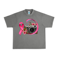 Tornado floral cancer ribbon vintage camera Urban Heavy Tee - FaDigitalArtStudio