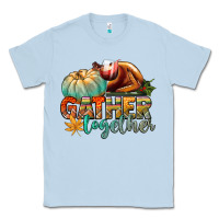 Dusty Blue gather together Classic Tee - CowGirlArtShop
