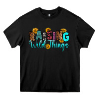 Black raising wild things Heavy Core Tee - RanaPortraitStore