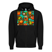 Black pumpkin spice and pumpkin Zipper Hoodie - AdoDesignShop