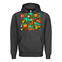 Charcoal Heather pumpkin spice and pumpkin Zipper Hoodie - AdoDesignShop