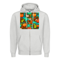 Dove Grey pumpkin spice and pumpkin Zipper Hoodie - AdoDesignShop