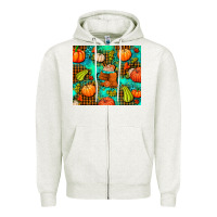 Oatmeal Heather pumpkin spice and pumpkin Zipper Hoodie - AdoDesignShop