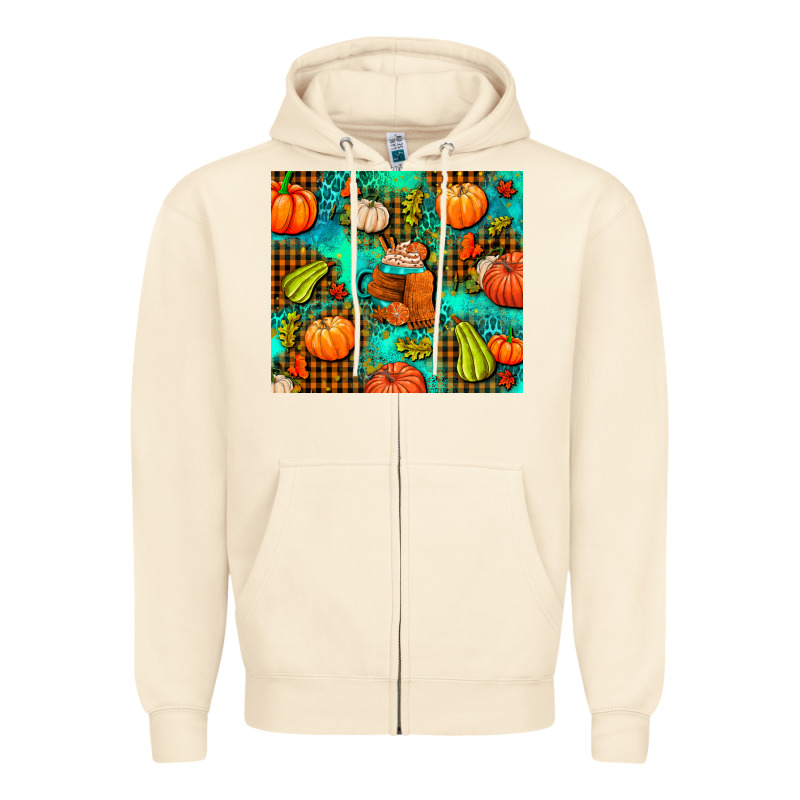 Pumpkin Spice And Pumpkin Zipper Hoodie by AdoDesignShop | Teevron