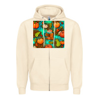 Sandshell pumpkin spice and pumpkin Zipper Hoodie - AdoDesignShop