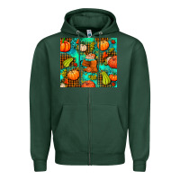 Sports Green pumpkin spice and pumpkin Zipper Hoodie - AdoDesignShop