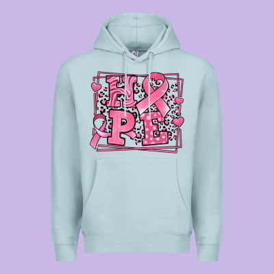 Hope Breast Cancer Awareness Ribbon Premium Hoodie Designed By Lillyallendesigns