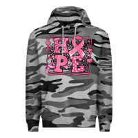 Slate Camo hope breast cancer awareness ribbon Premium Hoodie - LillyAllenDesigns