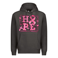 Smoke hope breast cancer awareness ribbon Premium Hoodie - LillyAllenDesigns