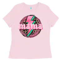 Bubblegum Pink Mama leopard background Mother's Day Ladies Tee - CowGirlArtShop