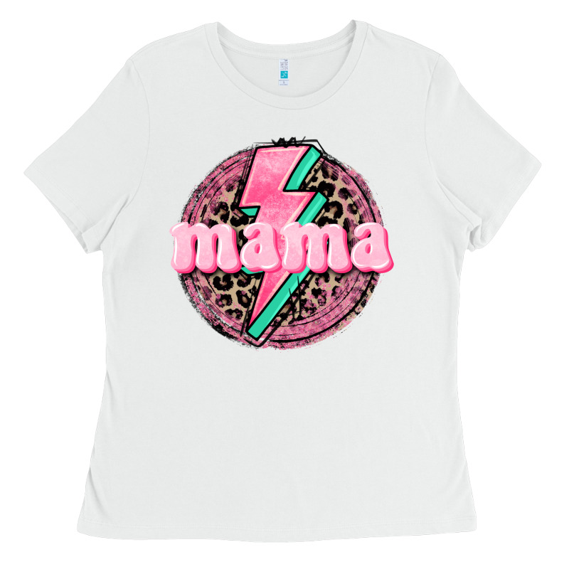 Mama Leopard Background Mother's Day Ladies Tee by CowGirlArtShop | Teevron