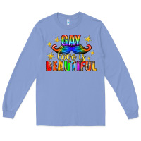 Colony Blue Gay Love Is Beautiful Pride Lgbtq Long Sleeve Tee - BundleAndBundleShop