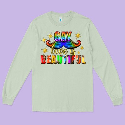 Gay Love Is Beautiful Pride Lgbtq Long Sleeve Tee Designed By Bundleandbundleshop