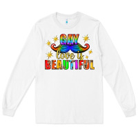 White Gay Love Is Beautiful Pride Lgbtq Long Sleeve Tee - BundleAndBundleShop
