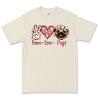 Bone Peace Love Pugs Premium Tee - Jasminsmagicworld