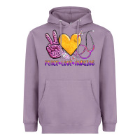 Lavender peace love nursing Heavyweight Hoodie - AdoDesignShop