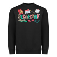 Black secretary Heavyweight Sweatshirt - AdoDesignShop