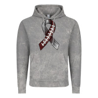 Cloud Rock Gray Ribbon American Football Vintage Hoodie - BundleAndBundleShop