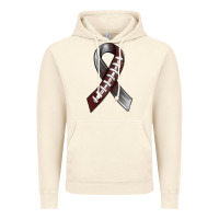 Vintage Artic Gray Ribbon American Football Vintage Hoodie - BundleAndBundleShop