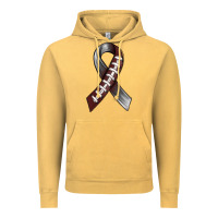 Gray Ribbon American Football Vintage Hoodie | Teevron