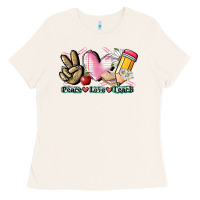 Bone Peace love teach Ladies Tee - CowGirlArtShop