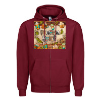 Burgundy pumpkin spice Zipper Hoodie - AdoDesignShop