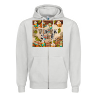 Dove Grey pumpkin spice Zipper Hoodie - AdoDesignShop