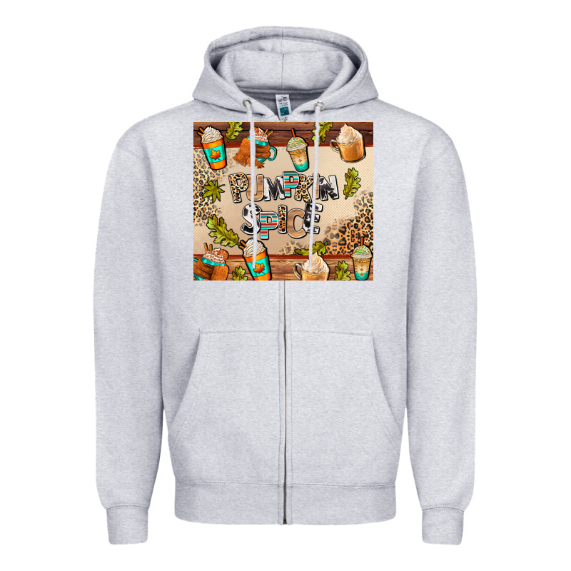 Pumpkin Spice Zipper Hoodie by AdoDesignShop | Teevron