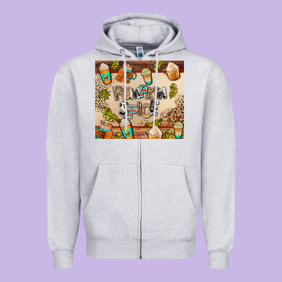Pumpkin Spice Zipper Hoodie Designed By Adodesignshop