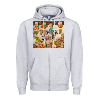 Heather Grey pumpkin spice Zipper Hoodie - AdoDesignShop