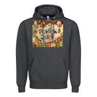 Smoke pumpkin spice Zipper Hoodie - AdoDesignShop