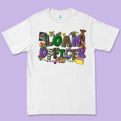 Loan Officer Mardi Gras Cowgirl Premium Tee Designed By Cowgirlartshop