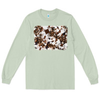 Matcha cowhide leopard background Long Sleeve Tee - RanaPortraitStore