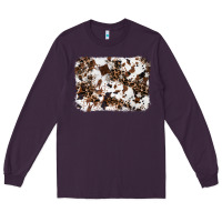 Plum cowhide leopard background Long Sleeve Tee - RanaPortraitStore