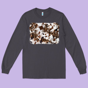 Cowhide Leopard Background Long Sleeve Tee Designed By Ranaportraitstore