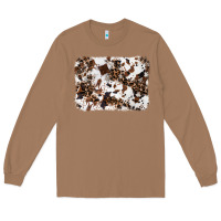 Toasted Coconut cowhide leopard background Long Sleeve Tee - RanaPortraitStore