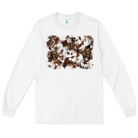 White cowhide leopard background Long Sleeve Tee - RanaPortraitStore