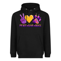 Black peace love dogs Heavyweight Hoodie - AdoDesignShop