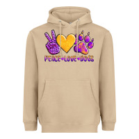 Mushroom peace love dogs Heavyweight Hoodie - AdoDesignShop