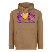 Toasted Coconut peace love dogs Heavyweight Hoodie - AdoDesignShop