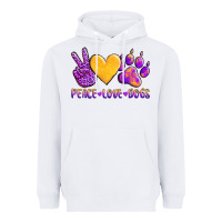 White peace love dogs Heavyweight Hoodie - AdoDesignShop