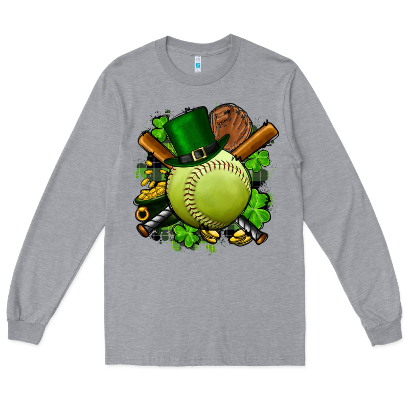 St.patrick's Day Softball Long Sleeve Tee by FaDigitalArtStudio | Teevron