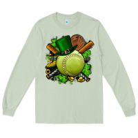 Matcha st.patrick's day softball Long Sleeve Tee - FaDigitalArtStudio
